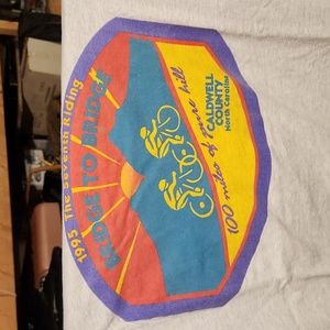 1995 100 mile bicycle racing t-shirt, original